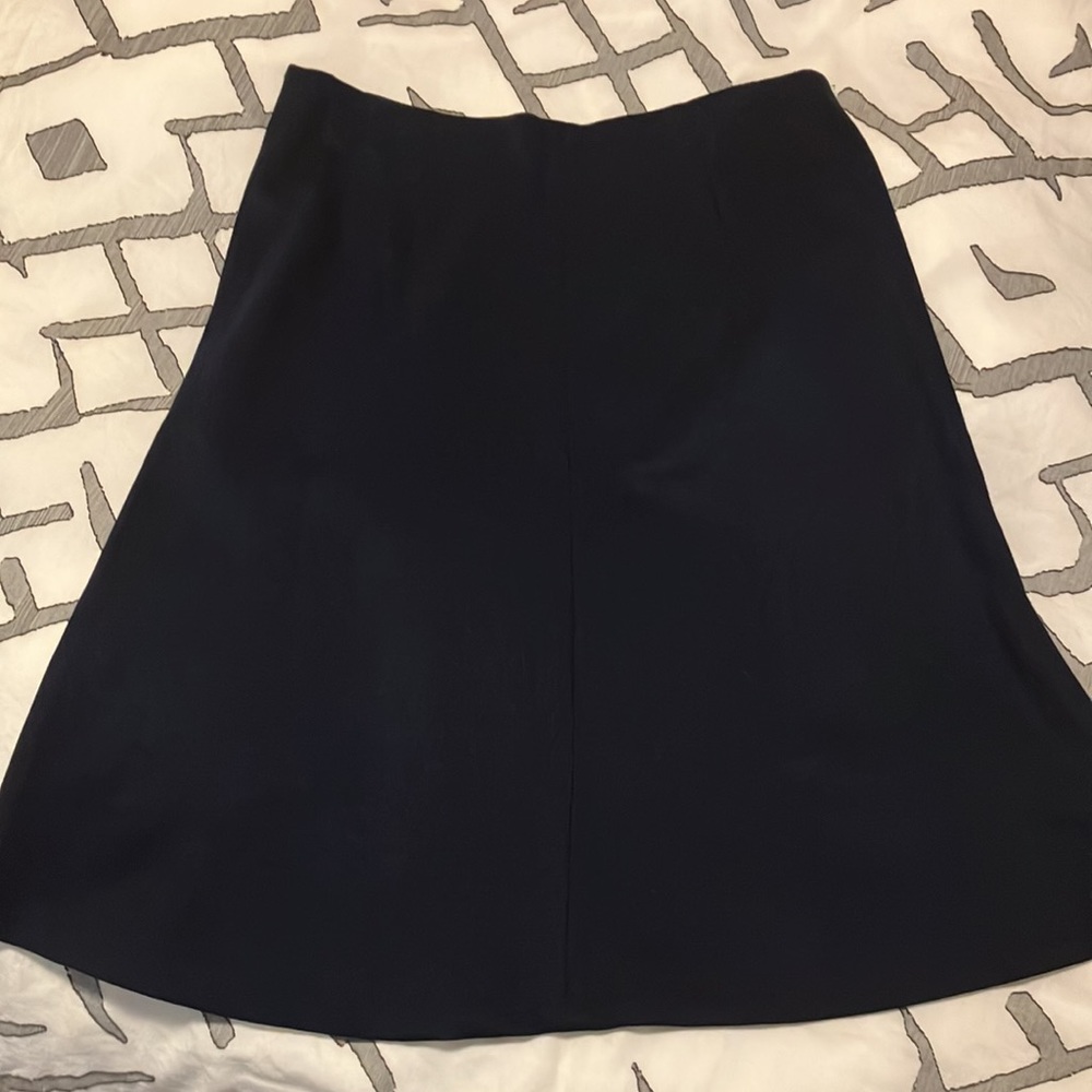 NWT Loft navy blue tulip skirt size M